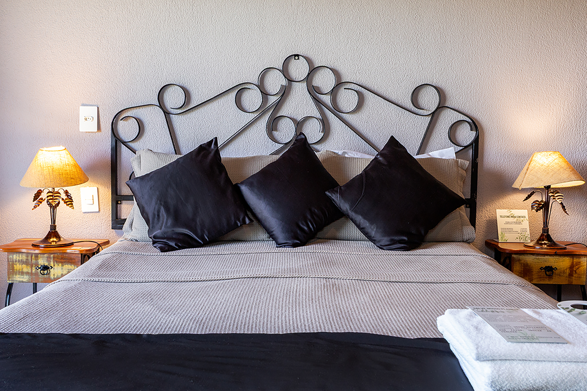 Cama da Suíte Deluxe com Varanda